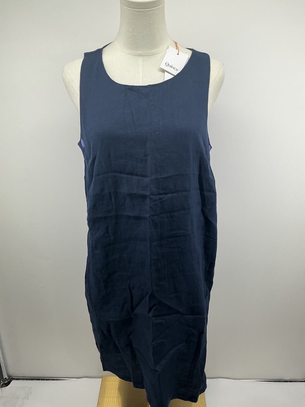 100% European Linen Tank Mini Dress